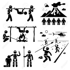 Perdidos Civilización Caníbal Antropófago Tribu Figura Stick ...