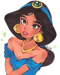 I Choose You Princess Jasmine Done I Just Love Her Personality So Much I M Th Disney Drawings Drawing Cartoon Characters Disney Character Drawing