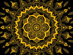 In the following centuries a wide variation of scrolls became a defining feature of islamic art, as eternal spirals came to represent the unifying order of nature. Desktop Wallpaper Mandala Flower Pattern Abstraction Hd Image Picture Background 4f2d8f