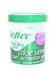 Softee Aloe Vera Curl Activator Gel 8 Oz Curl Activator Extra Dry Hair Curling Gel