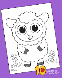 Easter bunny decorating big egg. Lamb Coloring Page 10 Minutes Of Quality Time