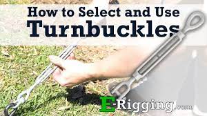 Turnbuckle body provides additional stretch capability without twisting wire. How To Select And Use Turnbuckles Youtube