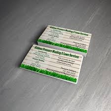A green healthy lawn, the easy way. Business Cards Giddens Lawn Service On Behance
