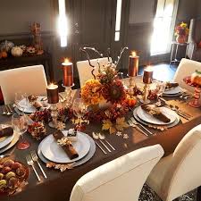 Krylon Colormaster Brushed Metallic Fall Dining Table Decor Thanksgiving Table Settings Thanksgiving Table Decorations