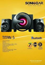 It is just a regular speaker that can produce some sound. Jual Speaker Sonicgear Titan 5 Btmi Di Lapak Tokosaskiakia32 Bukalapak