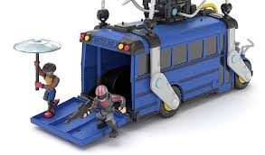 It is a modified bus that flies over the map using a balloon on top of it that had a vindertech logo on it. Moose Toys Unleashes The Fortnite Battle Bus Play Set The Toy Book