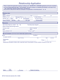 Neet application form 2021 is expected to be released in the 3rd week of march 2021. Relationship Application Fill Online Printable Fillable Blank Pdffiller