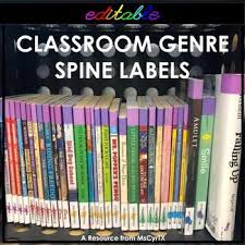 5 out of 5 stars. Organize Your Classroom Library With Ease Using Genre Spine Labels Whether You Use Bins Or Kee Classroom Library Labels Library Labels Classroom Library Books