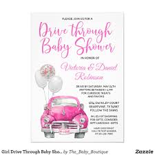 Invitacion Chica A Traves De Un Coche Baby Shower Zazzle Com In 2020 Baby Shower Invitations Online Baby Shower Invites Baby Shower