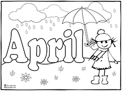 Months Of The Year Coloring Pages Preschool Coloring Pages Coloring Pages Spring Coloring Pages