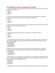 Soal pilgan dan essay tentang bulu tangkis dan jawaban secara rinci, materi tentang bulu tangkis ada pada pelajaran penjaskes smp/mts dan sma/ma. Soal Pilihan Ganda Tentang Bulu Tangkis Cara Golden