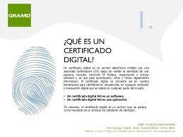 Es el documento digital que certifica nuestra identidad en internet. Certificado Digital Informatica Actualizado Junio 2021