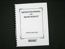 Designed for making 1 or 1 1/2 ib loaf of bread only. The Bread Machine By Welbilt Abm3500 9 Programs With Instruction Manual For Sale Online Ebay