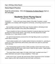 A super simple graphic organiser to use when planning what to write for a newspaper article! Free 7 Sample News Report Templates In Pdf