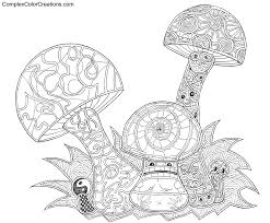 Free printable mushroom adult coloring page. Pin On Coloring For Adults