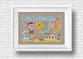 Even though we're no longer limited to the patterns we can find in magazines or at the local craft… Christmas In July Wor L Ds Series Digital Cross Stitch Pattern