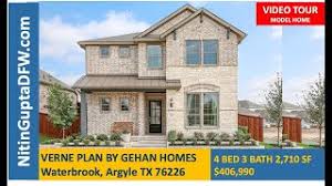 Browse photos, watch virtual tours and create a favorites account to save, organize and share your favorite properties. Waterbrook Argyle Tx Verne Plan By Gehan Homes Youtube