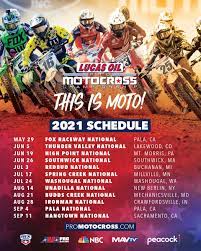 2022 Motocross Schedule 2021 Lucas Oil Pro Motocross Schedule Announced - Vurbmoto