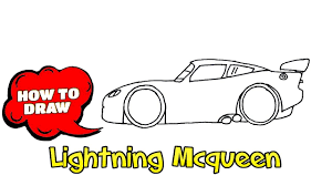 How To Draw Lightning Mcqueen Easy Drawing With Pen Easy Drawings How To Draw Lightning Lightning Mcqueen Drawing