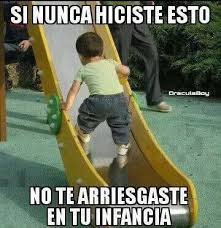Imagenes Chistosas Un Riesgo En Tu Infancia Memes Espanol Graciosos Memes Divertidos Chistes Graciosos