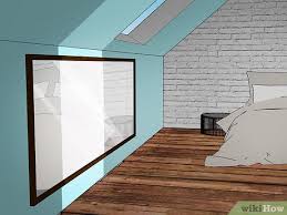 The bold yellow and orange decor pops in an. 3 Ways To Decorate An Attic Bedroom Wikihow