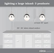 to hang pendant lights over an island
