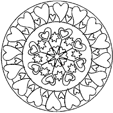 Mandala Coeur Coloriage Mandala Mandala Coeur