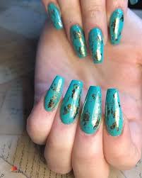 Spring nails & spring nail art designs to try in 2021: 50 Dazzling Turquoise Butterfly Nail Designs