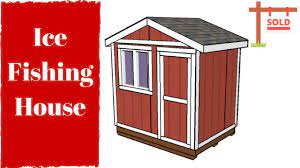 My ice shack updated pics. Ice Fishing House Plans Youtube