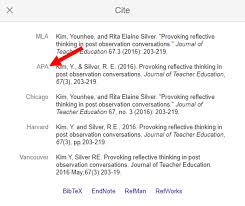 Please be sure to pay attention to the copyright policy on all images that you view, and be sure to cite them in your work, if used. Citation Feature In Google Scholar Apa 7th Edition Style Guide Libguides At National Institute Of Education