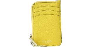 A phone case is just one of those accessories that need to be handy to serve their purpose, but must also look great to complement your style. Kate Spade Leather Margaux Zip Card Holder In Gold Metallic Lyst