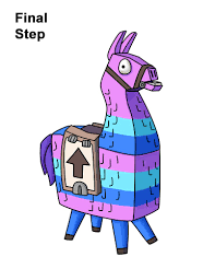 Fortnite coloring pages print and color com. Fortnite Llama Easy Fortnite Drawings Novocom Top