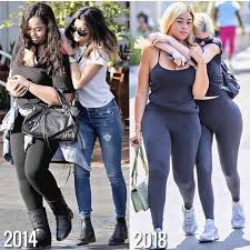 Jordyn Woods Y Kylie Jenner 2014 Vs 2018 Kylie Jenner Kylie Kylie Jenner 2014