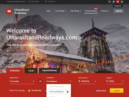 Uttarakhand Roadways Website Design Website Design Modern Website Design Uttarakhand