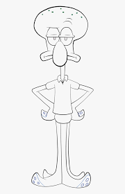 Free, printable spongebob coloring pages and party invitations for spongey fans the world over! Squidward Spongebob Squarepants Coloring Pages Squidward Coloring Pages Hd Png Download Kindpng