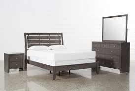 Attached back and seat cushions. Chad Grey Queen Piece Bedroom Set Living Spaces Sets Atmosphere Ideas Constellation Comforter Star Wars Space Galaxy Walmart Galexy Toddler Twin Apppie Org