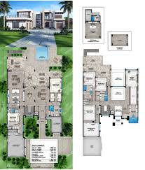 Modern Style House Plan 52929 With 5 Bed 7 Bath 3 Car Garage Modern Style House Plans House Plans Mansion Modern House Floor Plans