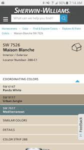 Trim Semi Gloss Sw 7526 Maison Blanche Color Strip 288 Maison Blanche Sherwin Williams Maison Blanche Paint Colors Sherwin Williams Paint Colors