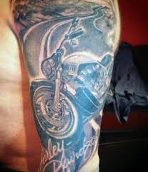 60 Motorcycle Tattoos For Men Two Wheel Design Ideas Design Ideas Men Motorcycle Motorcyclestattoo Tattoos Wheel 2020