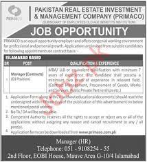Email me jobs like this. Pakistan Real Estate Investment Management Company Jobs 2021 Job Advertisement Pakistan