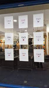 Optician Window Window Display Retail Eyewear Shop Design Eyewear Display