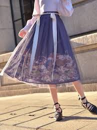 Night Rain In The South Blouse Midi Skirt Anime Dress Skirts Midi Skirt