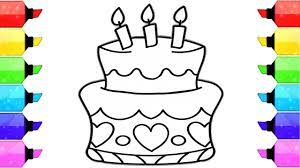 Momjunction brings you a list of 15. How To Draw Birthday Cake Coloring Pages For Kids Learn Drawing And Art Colors For Children Youtube
