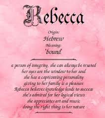 Meaning Of The Name Rebecca Names With Meaning Baby Names And Meanings Meant To Be