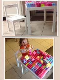 There S Nothing Better Than A Mega Bloks Lego Table My Youngest Granddaughter Zoe Claire Really Enjoys This Littl Storage Kids Room Lego Table Kids Playroom