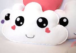 Kece Oyuncak Bulut Yastik Felt Diy Felt Crafts Felting Projects