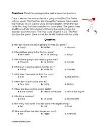 There are three sheets for each separate reading passage. Reading Comprehension Paragraphs With Multiple Choice Questions Tpt