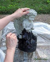 How To Paint Your Own Garden Figurines And Decor Easy Backyard Gardening Concrete Garden Statues Outdoor Garden Statues Garden Figurines