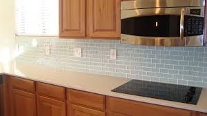 Exciting Kitchen Backsplash Ideas With Glass Tile Blue Offering Modern Styles Glass Tile Backsplash Kitchen Wooden Kitchen Cabinets Marble Countertops Kitchen