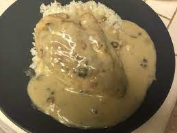 Cream Of Mushroom Chicken And Rice Recipe By Amanda Lockwood Recipe Cream Of Mushroom Chicken Creamed Mushrooms Stuffed Mushrooms